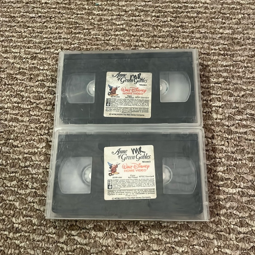 Vintage Anne of Green Gables VHS set